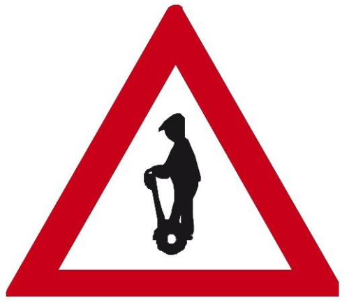 Dopravn znaka: A 12c Osoby na osobnch pepravncch