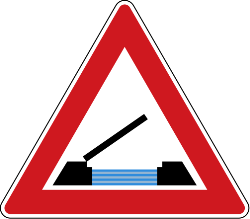 Dopravn znaka: A 33 Pohybliv most