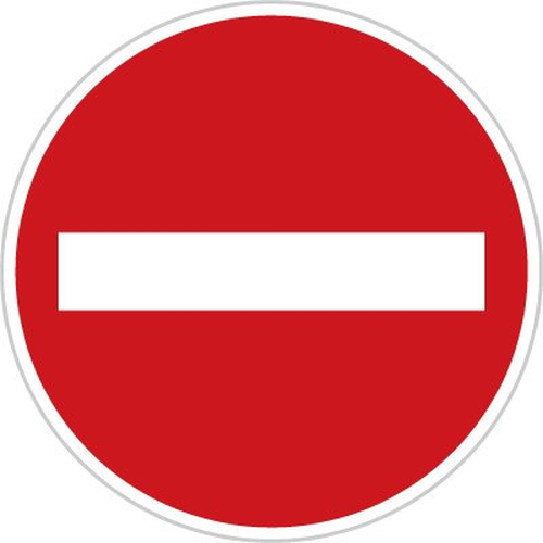 Dopravn� zna�ka: B 2 Z�kaz vjezdu v�ech vozidel