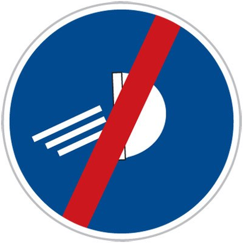 Dopravn� zna�ka: C 13b Rozsvi� sv�tla � konec