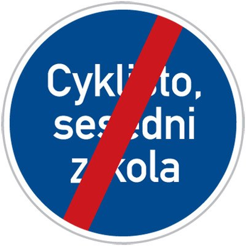 Dopravn� zna�ka: C 14b Konec jin�ho p��kazu