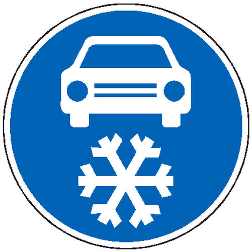 Dopravn� zna�ka: C 15a Zimn� v�bava