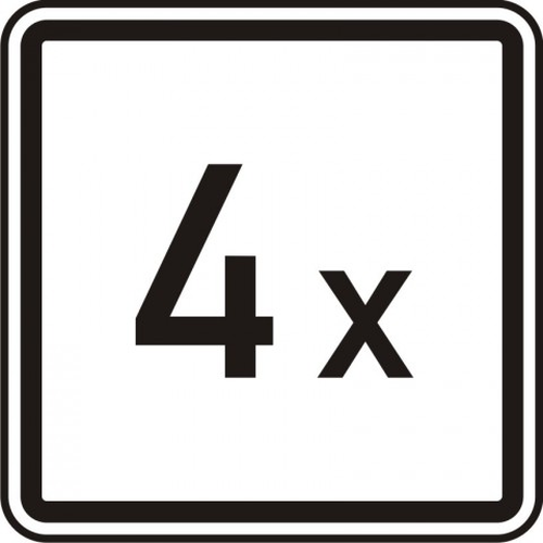 Dopravn� zna�ka: E 1 Po�et