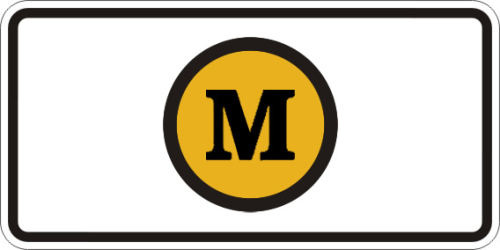 Dopravn� zna�ka: E 11d S m�tn�m