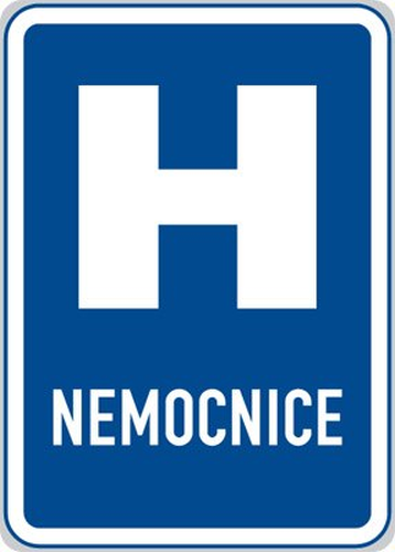 Dopravn� zna�ka: IJ 2 Nemocnice