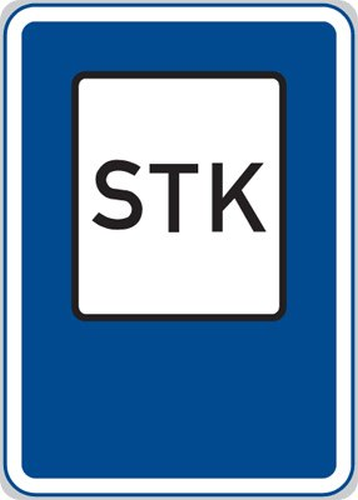 Dopravn� zna�ka: IJ 9 Stanice technick� kontroly