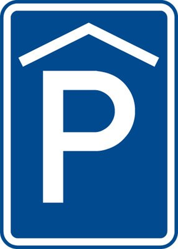 Dopravn� zna�ka: IP 13a Kryt� parkovi�t�