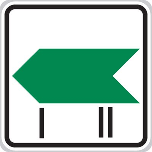 Dopravn� zna�ka: IP 1b Zm�na sm�ru okruhu