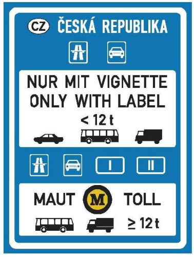 Dopravn� zna�ka: IP 28a Zpoplatn�n� provozu