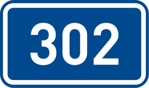 Dopravn znaka: IS 16d slo silnice (Silnice II. tdy)