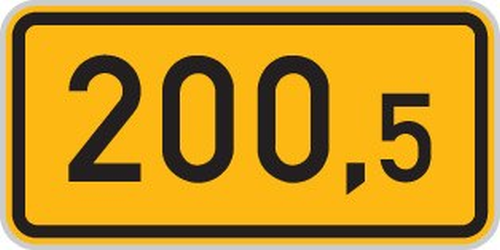 Dopravn� zna�ka: IS 18a Kilometrovn�k