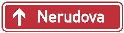 Dopravn� zna�ka: IS 22b Ozna�en� n�zvu ulice