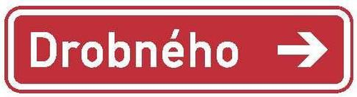 Dopravn� zna�ka: IS 22e Ozna�en� n�zvu ulice