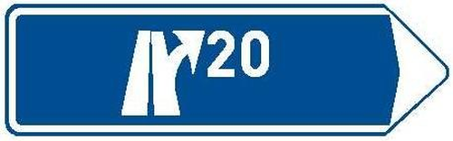 Dopravn znaka: IS 7b Smrov tabule pro vjezd