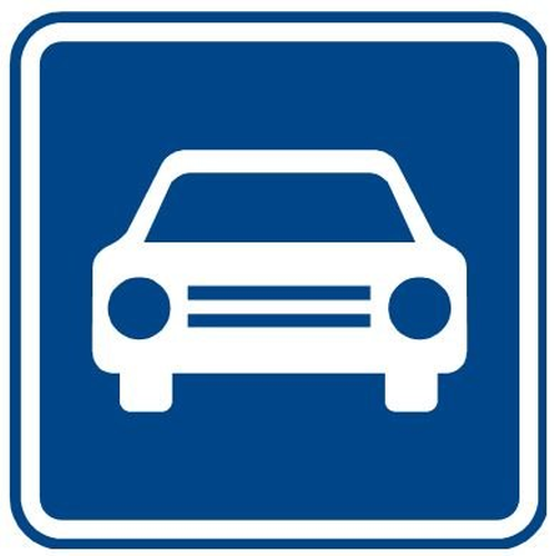 Dopravn� zna�ka: IZ 2a Silnice pro motorov� vozidla