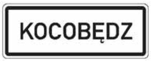 Dopravn� zna�ka: IZ 4c Obec v jazyce n�rodnostn� men�iny