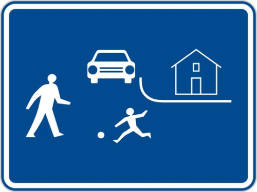 Dopravn� zna�ka: IZ 5a Obytn� z�na