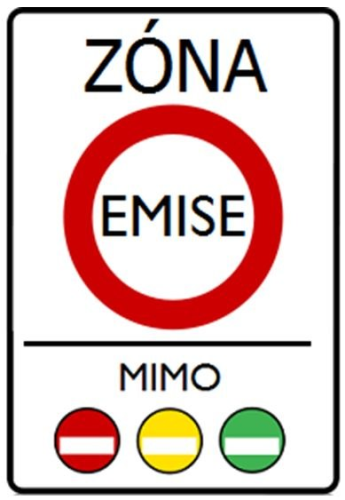 Dopravn� zna�ka: IZ 7a Emisn� z�na