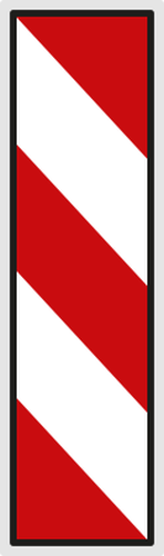 Dopravn� zna�ka: Z 4b Sm�rovac� deska prav�