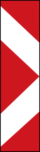 Dopravn� zna�ka: Z 4e Sm�rovac� deska prav� se �ipkou doprava