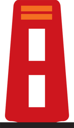 Dopravn� zna�ka: Z 6a Velk� zv�raz�uj�c� deska