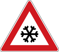 Dopravní značka: A 24 Náledí