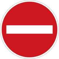 Dopravn znaka: B 2 Zkaz vjezdu vech vozidel