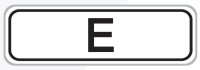 Dopravn znaka: E 15 Kategorie tunelu