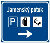 Dopravn znaka: IJ 18c Nvst pro odboen na odpovku