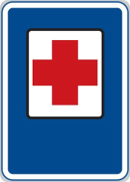 Dopravn znaka: IJ 3 Prvn pomoc