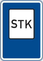 Dopravn znaka: IJ 9 Stanice technick kontroly