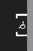 Dopravn znaka: V 10f Vyhrazen parkovit pro vozidlo pepravujc osobu tce postienou nebo osobu tce pohybov postienou