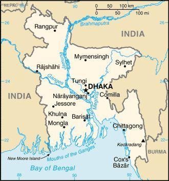 Foto: Banglad�-politick� mapa