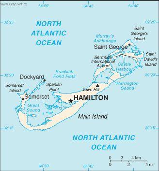 Foto: Bermudy-politická mapa