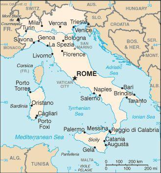 Foto: It�lie-politick� mapa