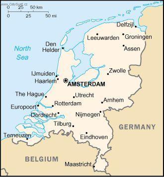 Foto: Nizozemsko-politická mapa