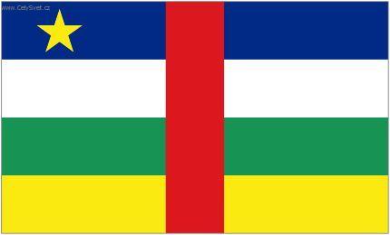 Foto: Středoafrická republika-státní vlajka