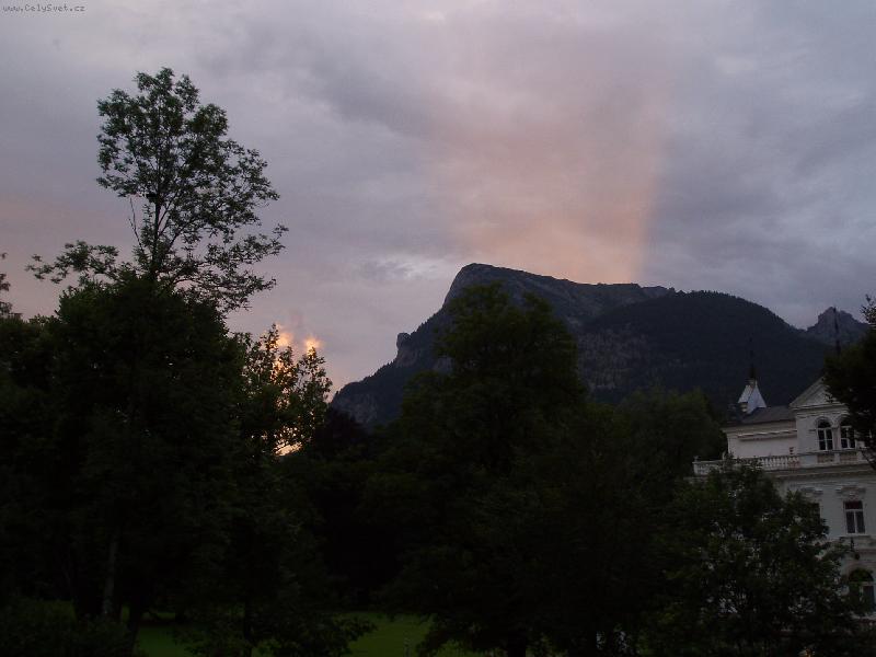 Foto: Z�pad slunce v Alp�ch