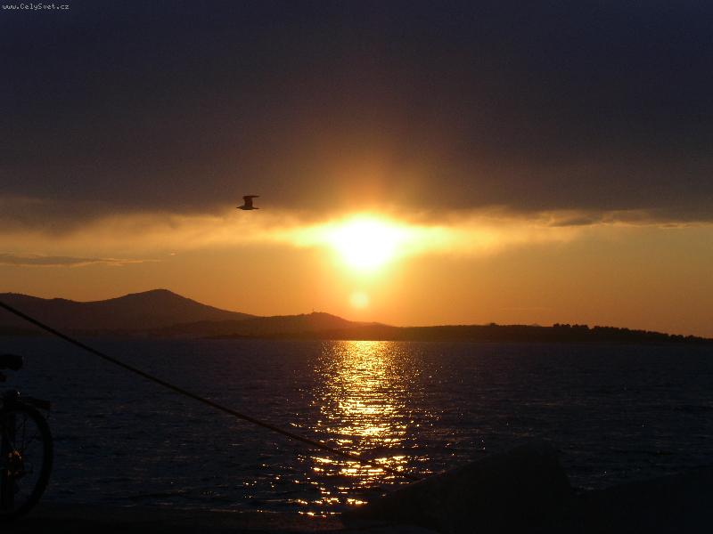 Foto: Západ slunce-Biograd na Moru