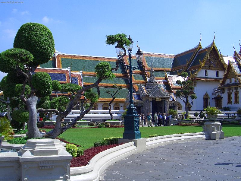 Foto: park v královském paláci v Bangkoku