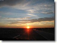 Z�pad slunce u jezera Krka