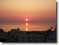 Východ slunce nad Tuniským pobřežím