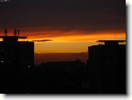 Z�pad slunce za panel�ky