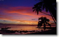 Západ slunce na Fiji