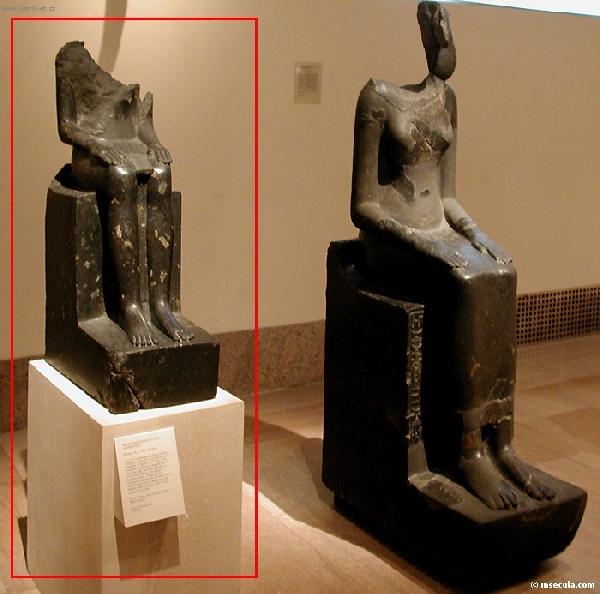 Foto k novince: V Egypt objeveny vzcn skulptury bohyn a kuitskho vldce