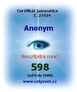 Test schopnosti: jasnovidec, senzibil, médium, věštec.