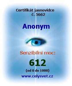 Test schopnosti: jasnovidec, senzibil, médium, věštec.