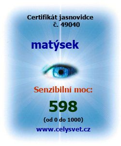 Test schopnosti: jasnovidec, senzibil, médium, věštec.