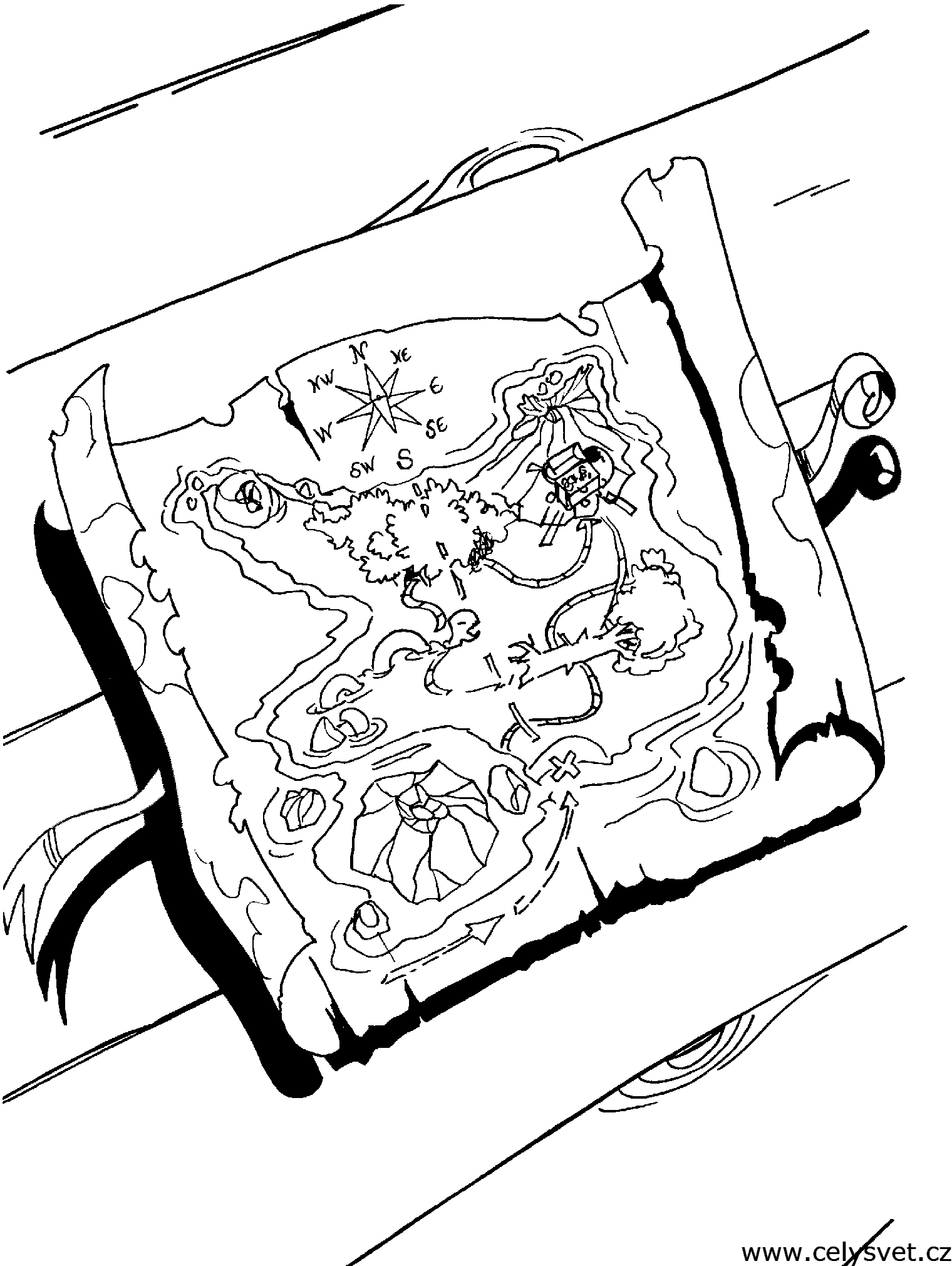 Omalovnka: Pro kluky: Pirat, pery, straidla, kostlivci