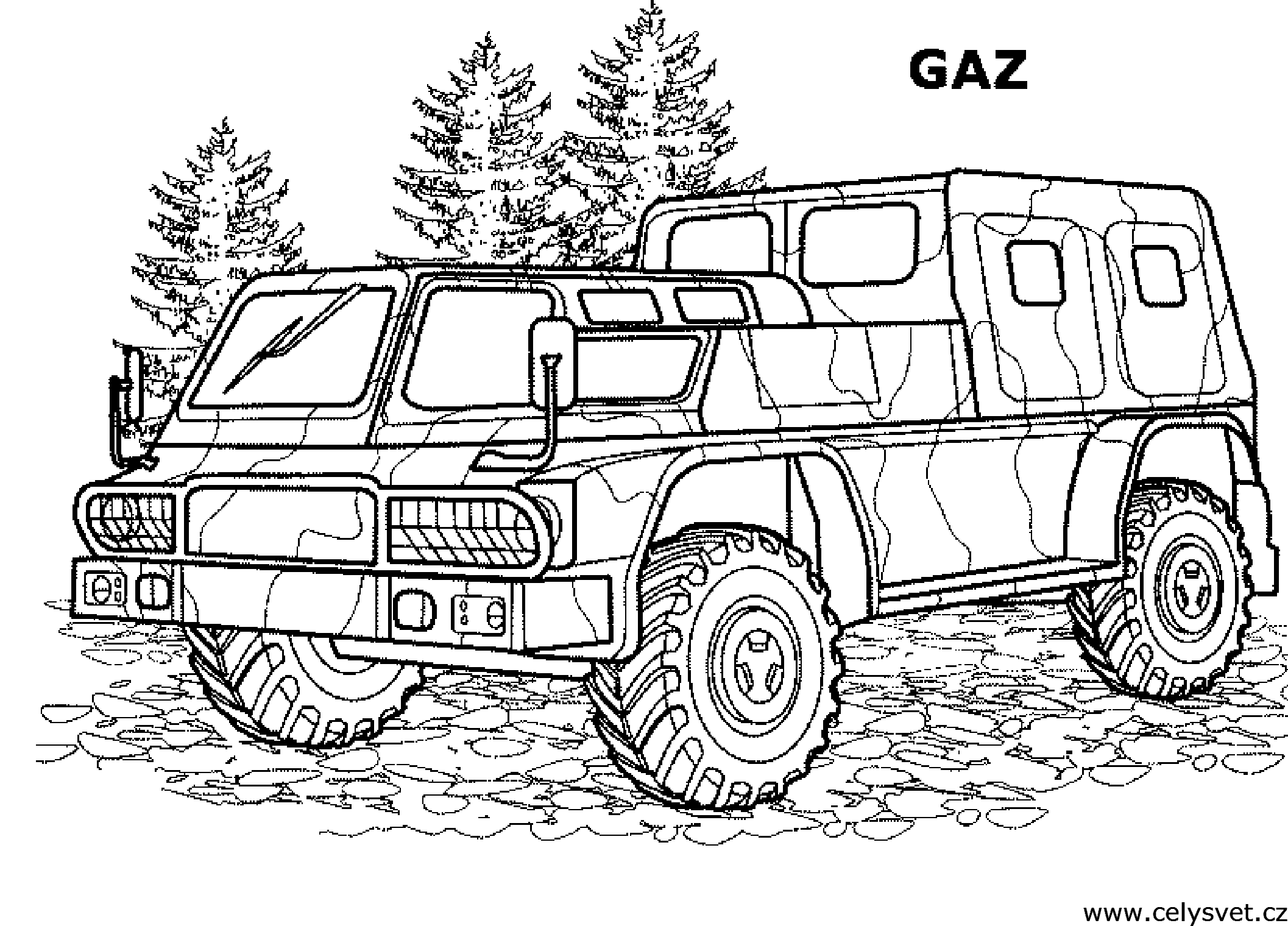 Omalovnka: Technika: Tanky, vozidla